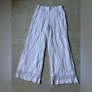 Abercrombie & Fitch Textured White Pants